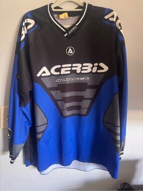 Acerbis - Men’s Long Sleeve Impact Jersey - Black & Blue